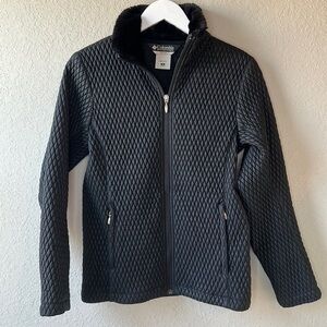 Columbia Sportswear Quilted Jacket with Faux Fur Collar Size Small